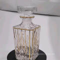Vintage Square Glass Wine Bottle Wineware Crystal Glass Whiskey Bottle